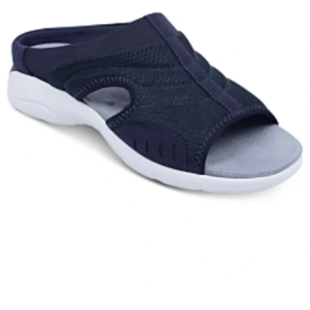 Easy Spirit Dark Blue Shoes Travelers  TRACIEE + Co Slide On 8 Narrow NEW IN BOX